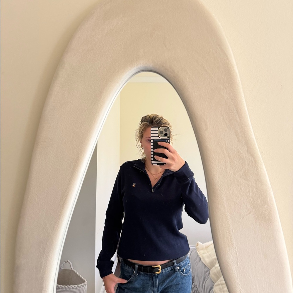 Navy Polo Quarter zip
